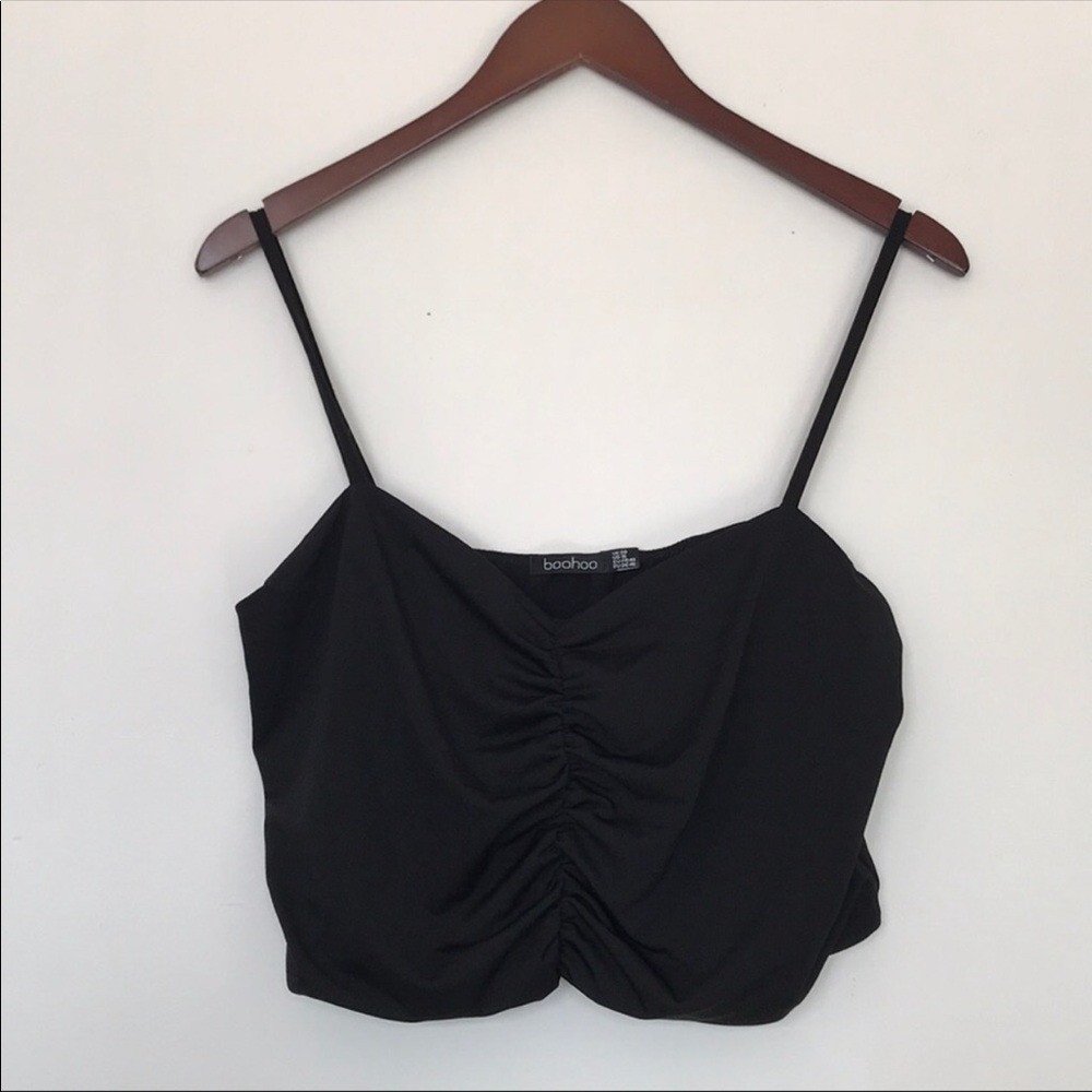 🔻Sold🔻Boohoo Ruched Crop Bralette Top